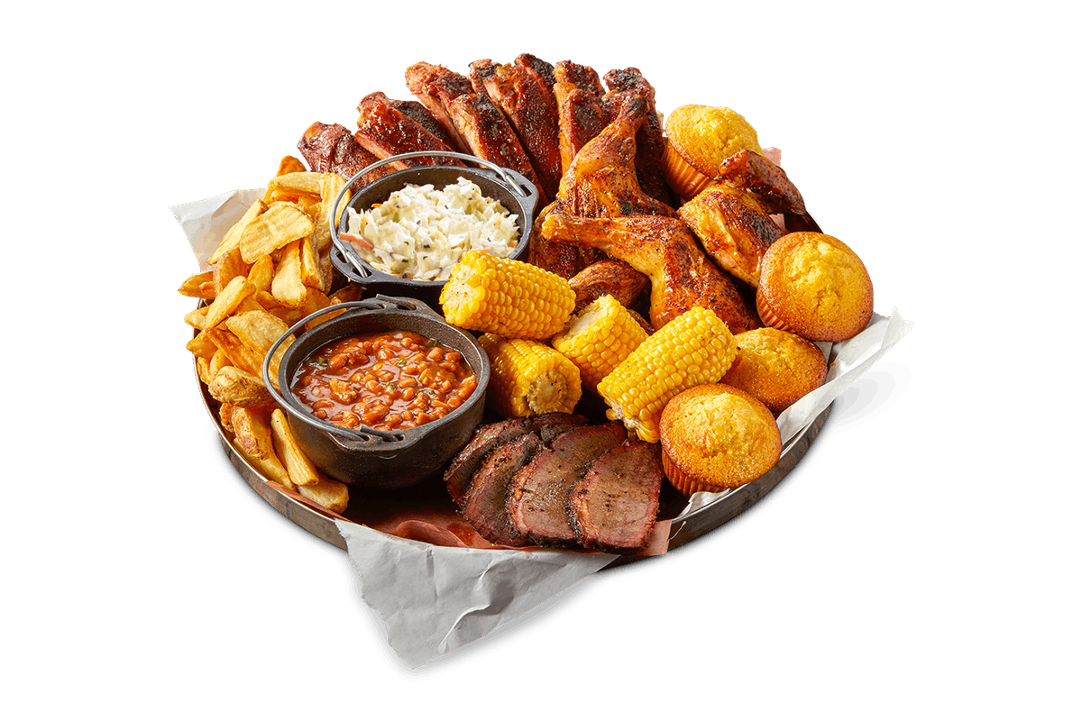Order All-American BBQ Feast food online from Famous Dave's store, Yuma on bringmethat.com