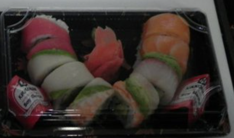 Order 16. Rainbow Roll food online from Food For Life store, Edgewater on bringmethat.com