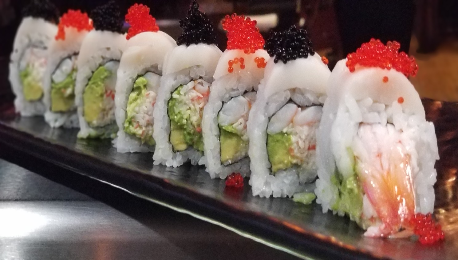 Order White Tiger Roll food online from Kaze Sushi & Hibachi store, Mesquite on bringmethat.com