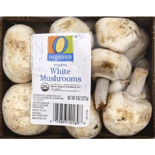 Order O Organics · Organic Mushrooms Whole White Prepacked (8 oz) food online from Albertsons store, Lafayette on bringmethat.com
