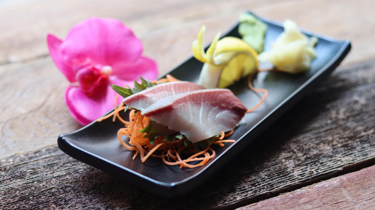 Order Yellowtail Sashimi food online from Wok and Roll store, Washington on bringmethat.com