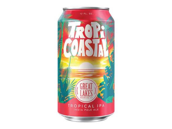 Order Great Lakes TropiCoastal Tropical IPA - 6x 12oz Cans food online from Sky Liquors store, Chicago on bringmethat.com