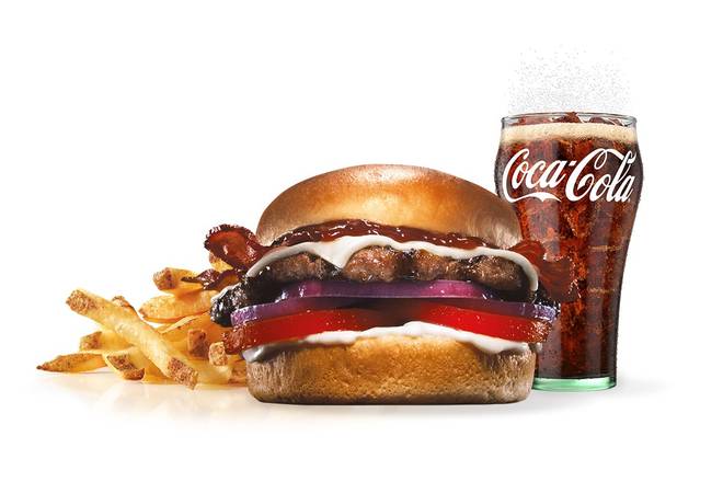 Order A1 Steakhouse Angus Thickburger Combo food online from Hardee store, Paducah on bringmethat.com