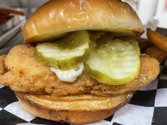 Order Crispy Chicken Sandwich food online from Menches Brothers store, Uniontown on bringmethat.com
