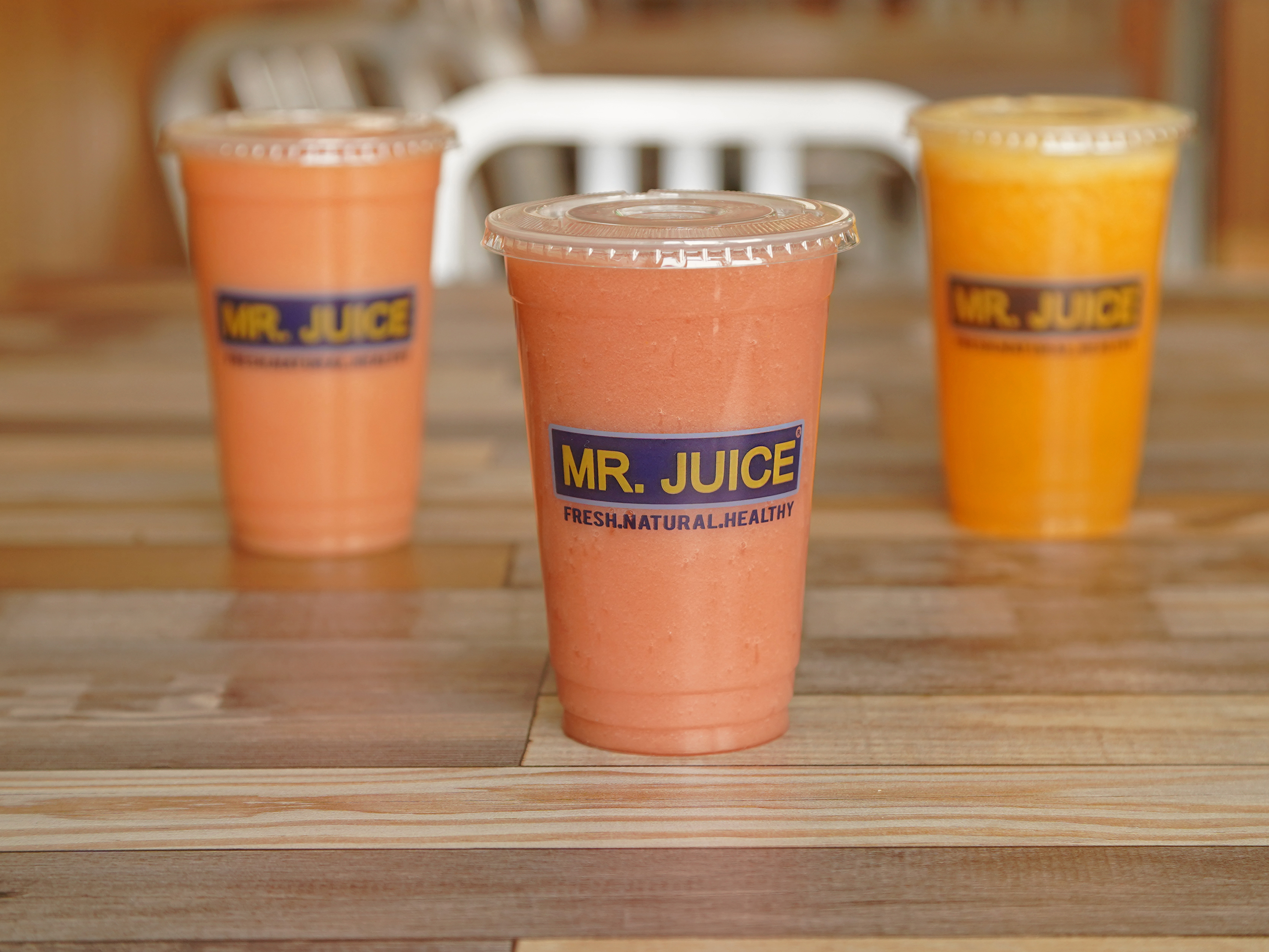 Order Pineapple, Mango and Strawberry Smoothie food online from Mr. Juice store, Woodland Hills on bringmethat.com