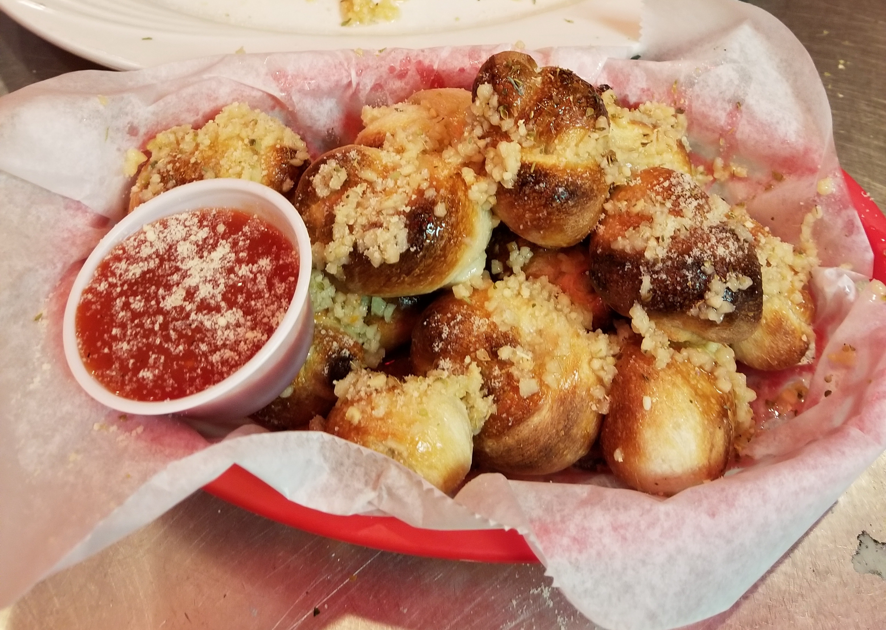 Order Garlic Knots food online from Albie's Pizza store, Virginia Beach on bringmethat.com