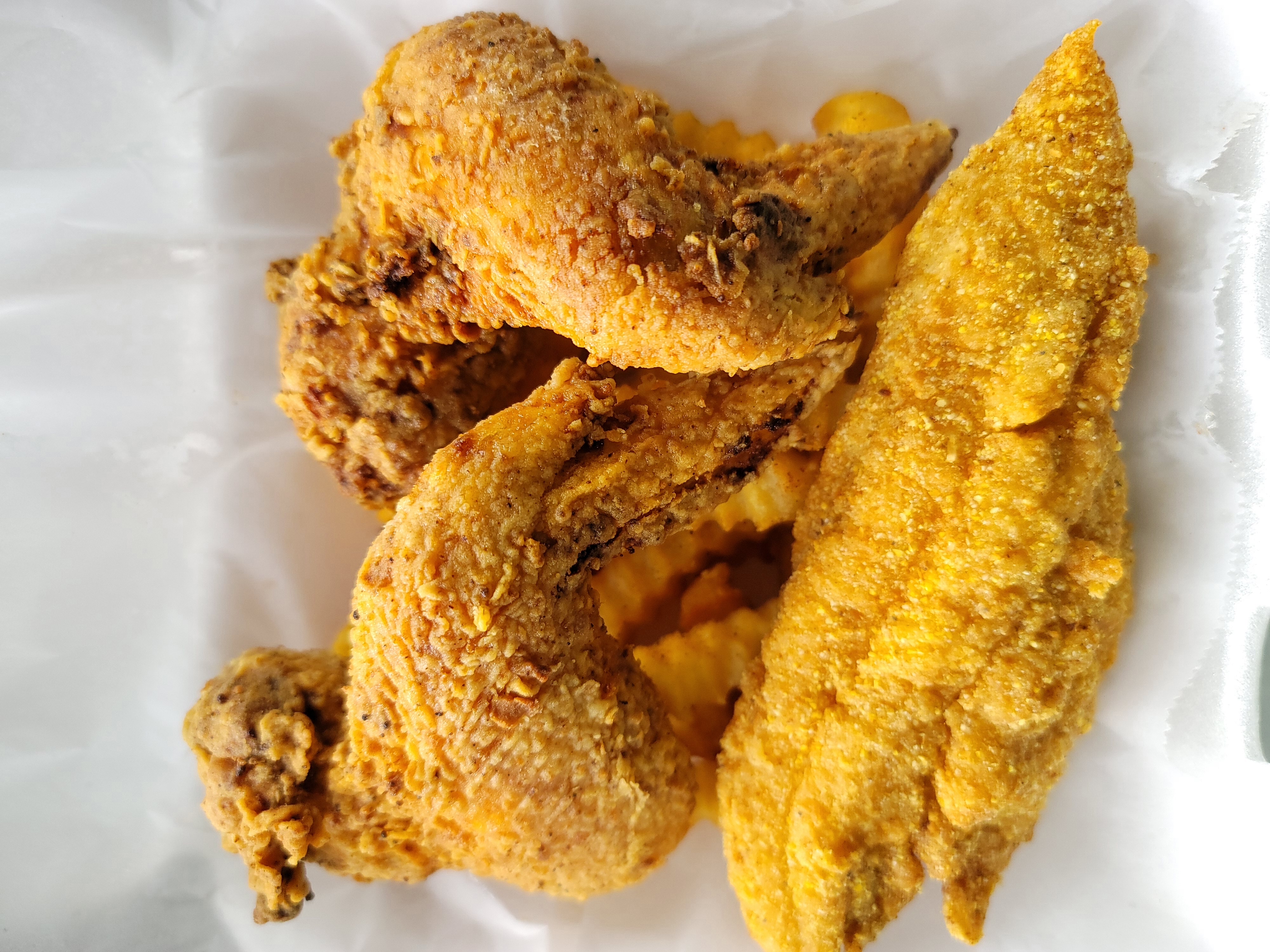Order Catfish and Wang Combo food online from Hurryback Catering Llc store, Kyle on bringmethat.com