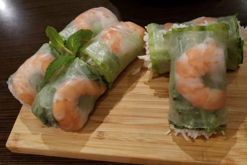 Order 03 - Shrimp Spring Roll - 蝦卷 - Gỏi Cuốn Tôm food online from Pho Element store, San Mateo on bringmethat.com