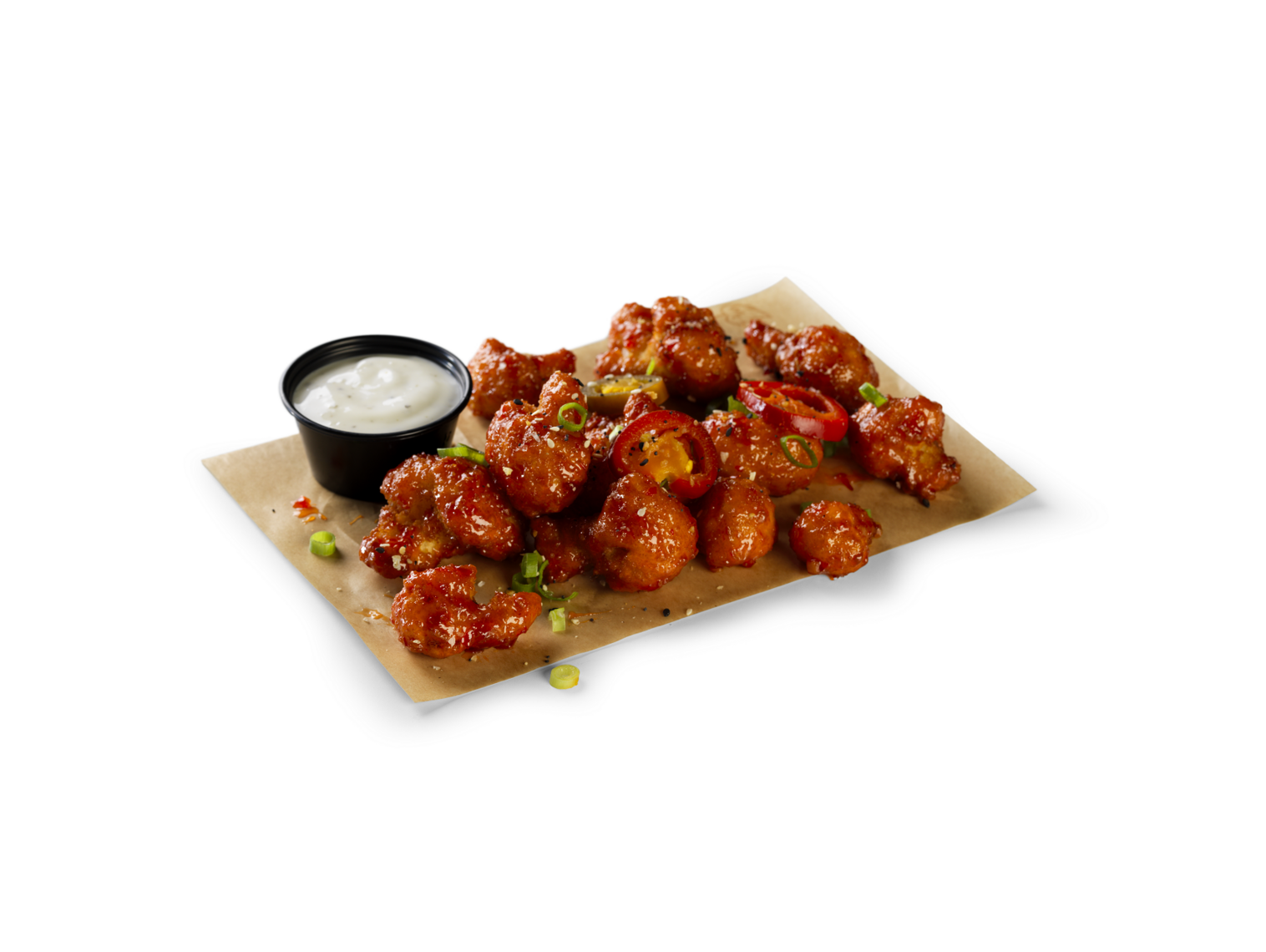 Order Asian Zing Cauliflower Wings food online from Wild Burger store, Crown Point on bringmethat.com