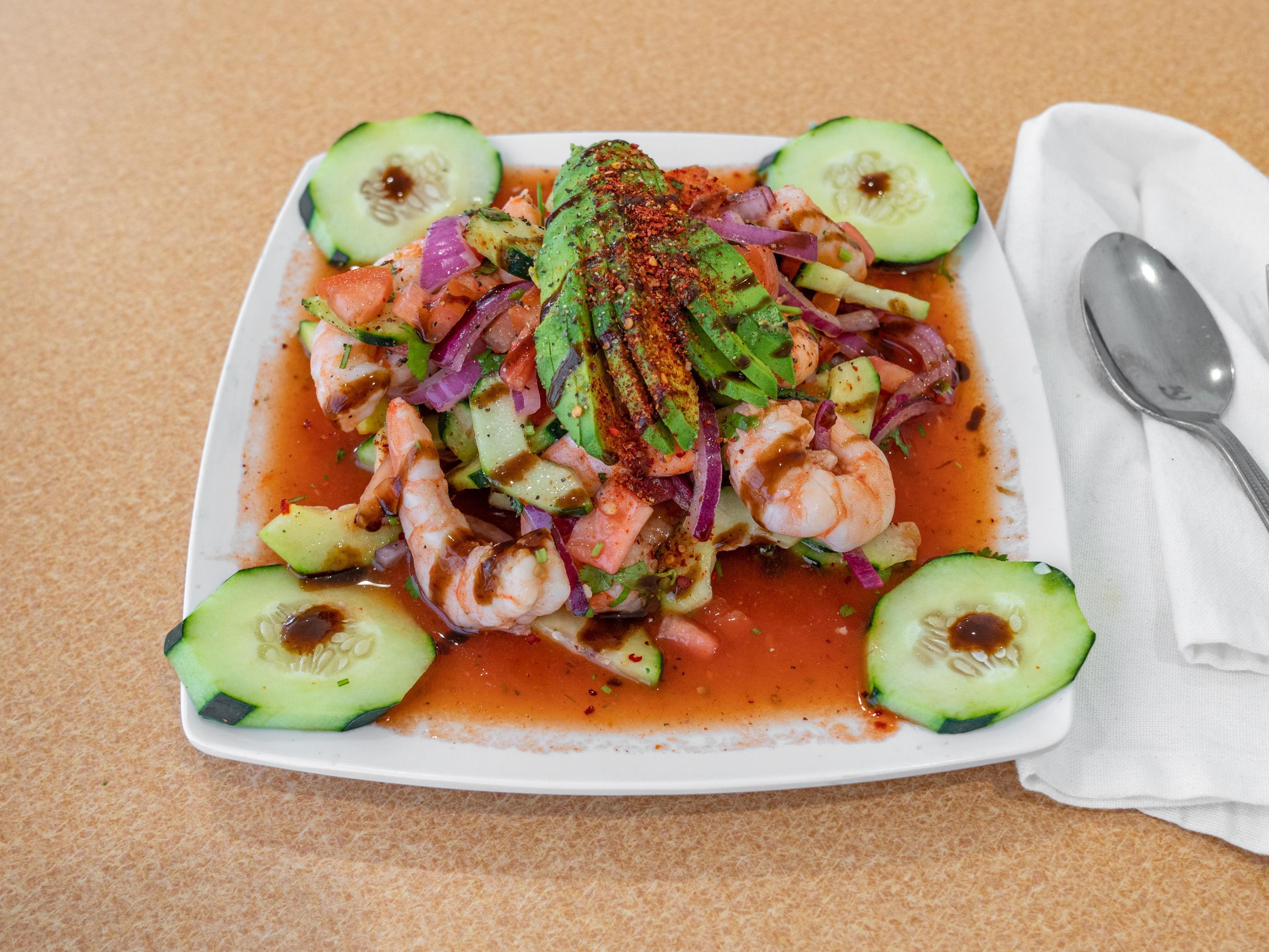 Order Tostada de Ceviche food online from Mr. Sushi store, Fresno on bringmethat.com