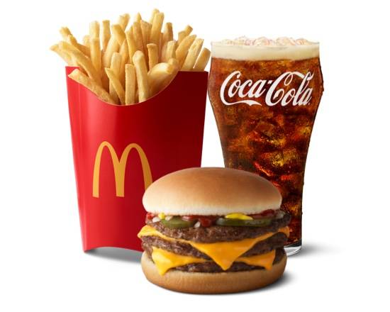 Order Triple Cheeseburger Meal Large food online from Mcdonald® store, ROGERS on bringmethat.com