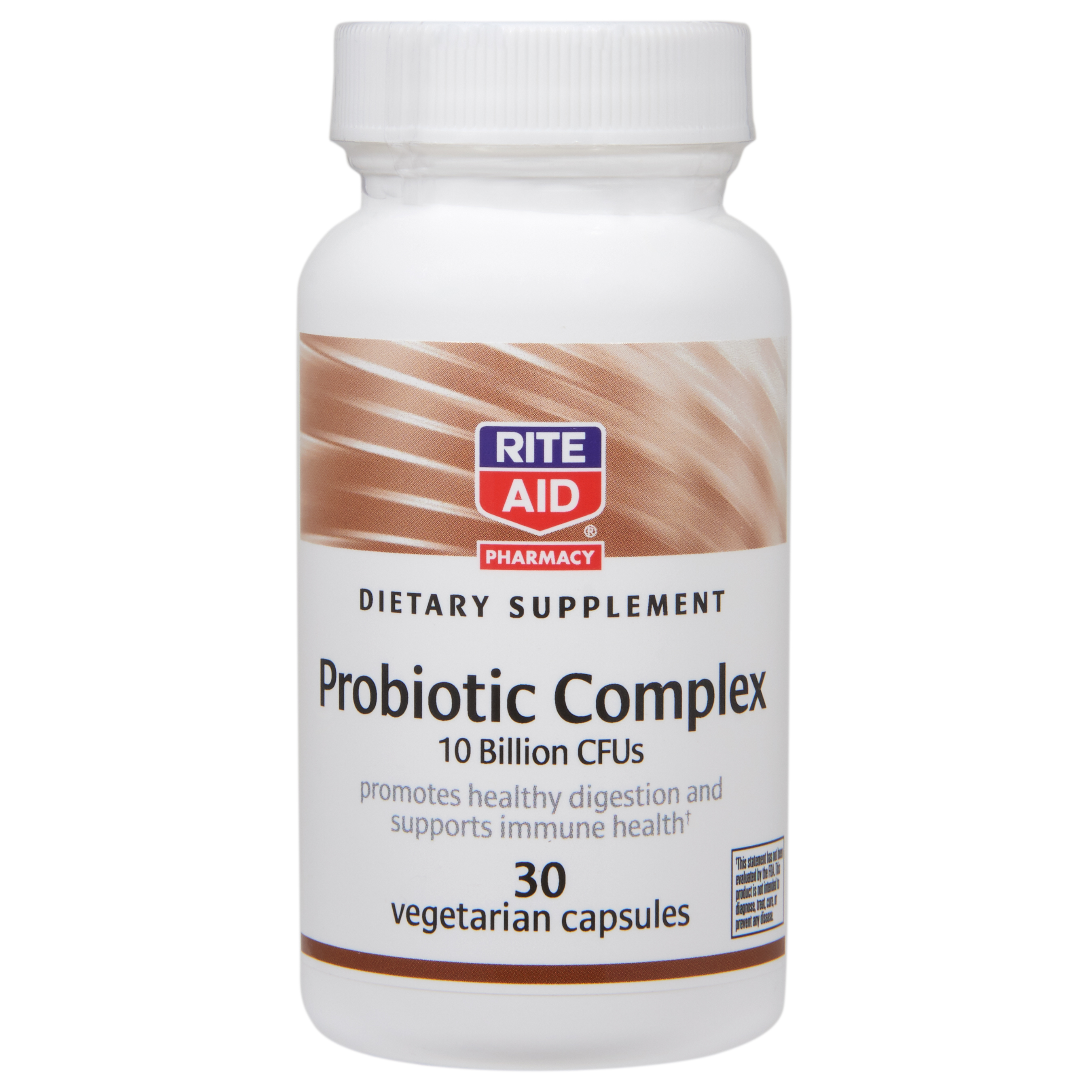 Order Rite Aid Dietary Supplement Probiotic Complex, 10 Billion CFUs— 30 Vegetarian Capsules food online from Rite Aid store, MILLER PLACE on bringmethat.com