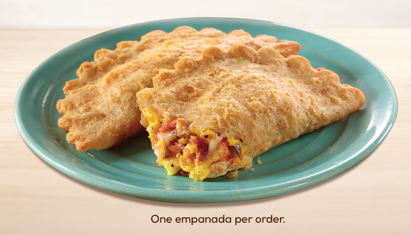 Order Bacon, Potato, Egg & Cheese Empanada (230cal) food online from Quickchek store, South Bound Brook on bringmethat.com