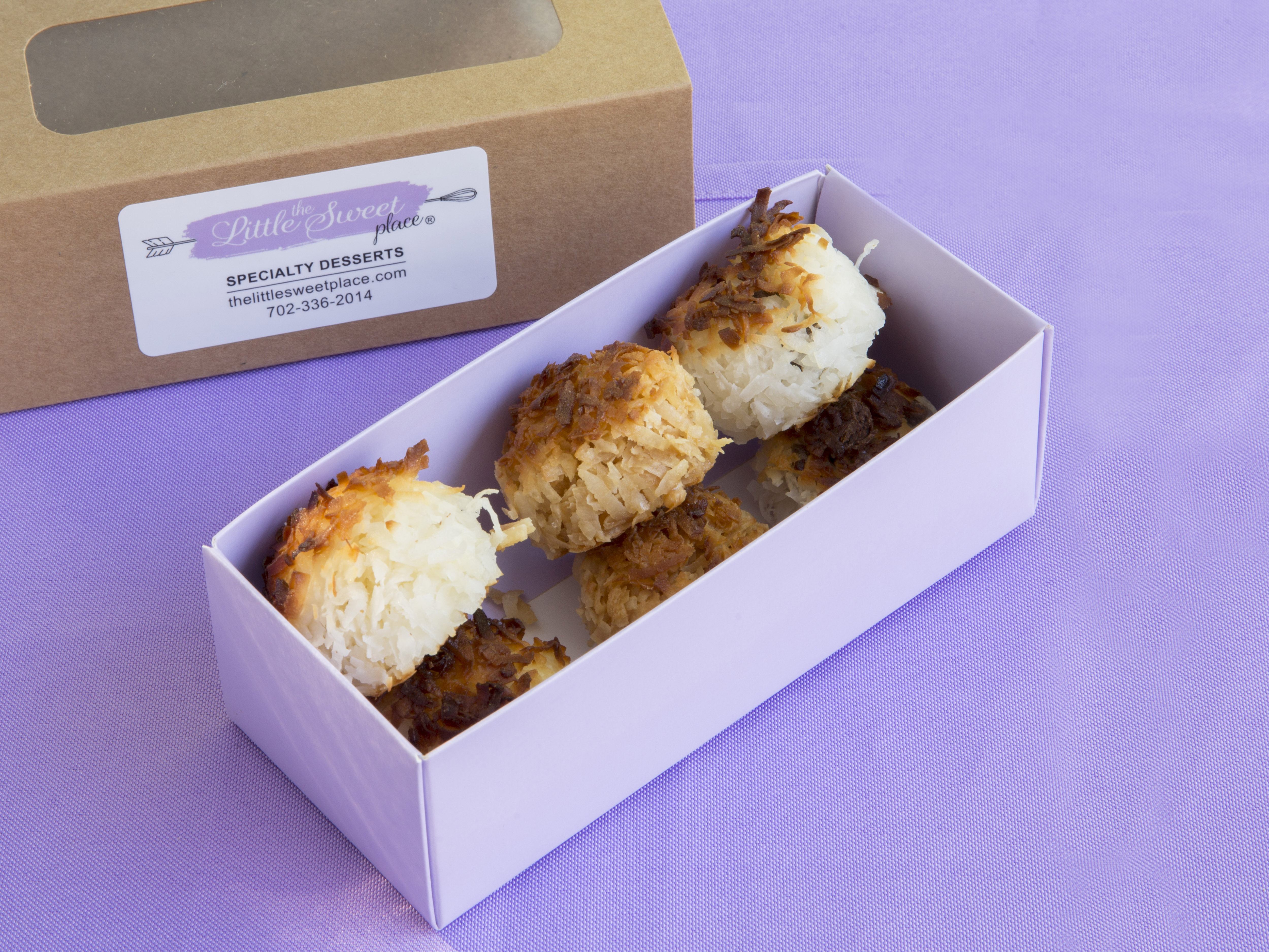 Order Coconut Macaroons food online from The Little Sweet Place store, Pasadena on bringmethat.com