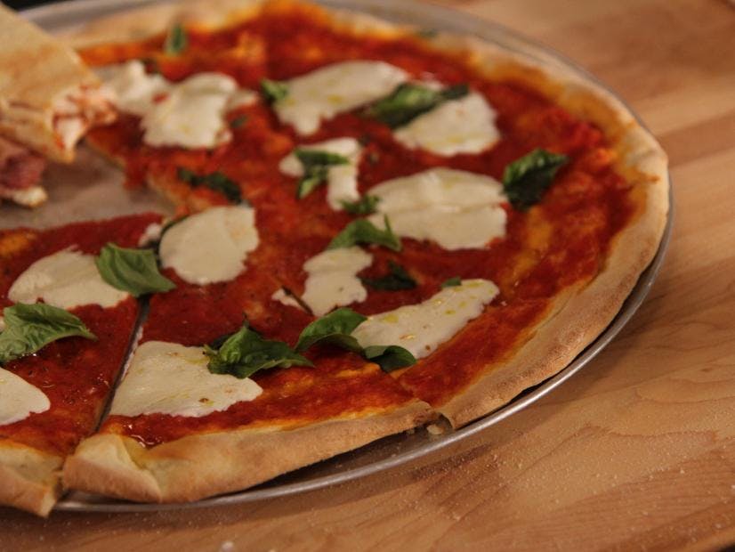 Order Margherita Pizza - Medium 16'' (6 Slices) food online from Little Italy Pizza store, Brooklyn on bringmethat.com