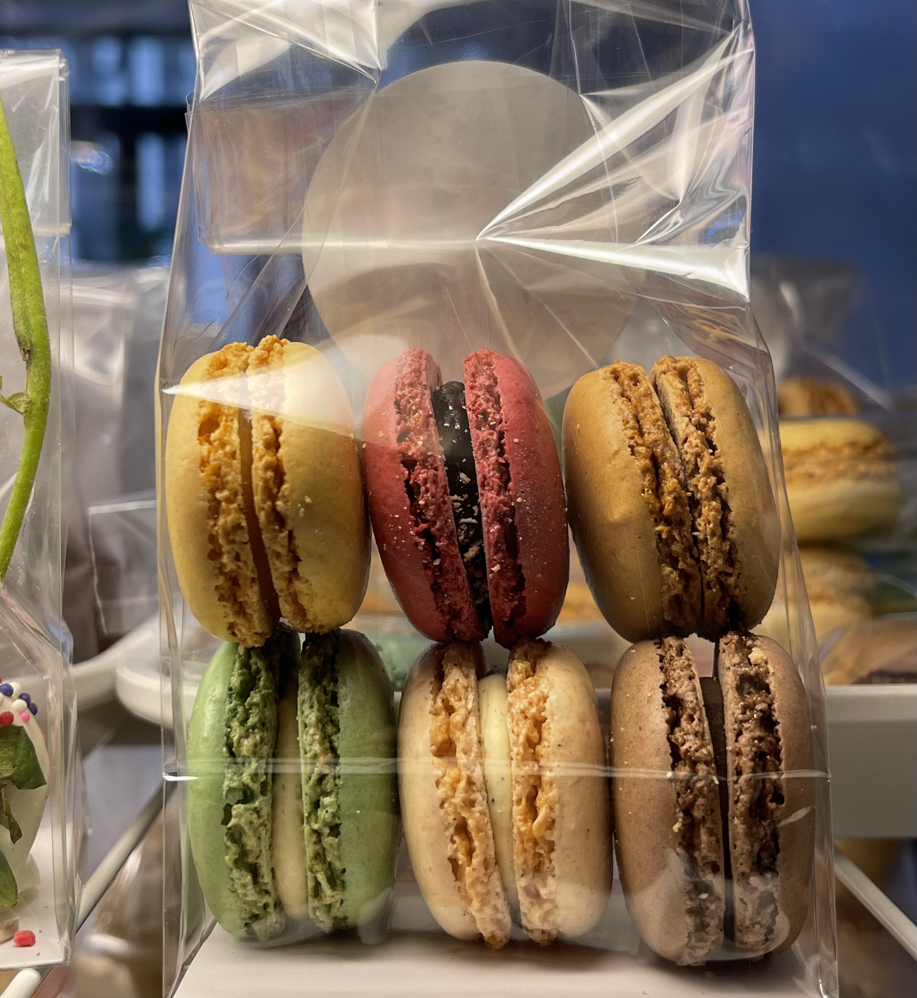 Order Assorted Macarons 6pack food online from Klein's Bakery And Cafe store, Chicago on bringmethat.com