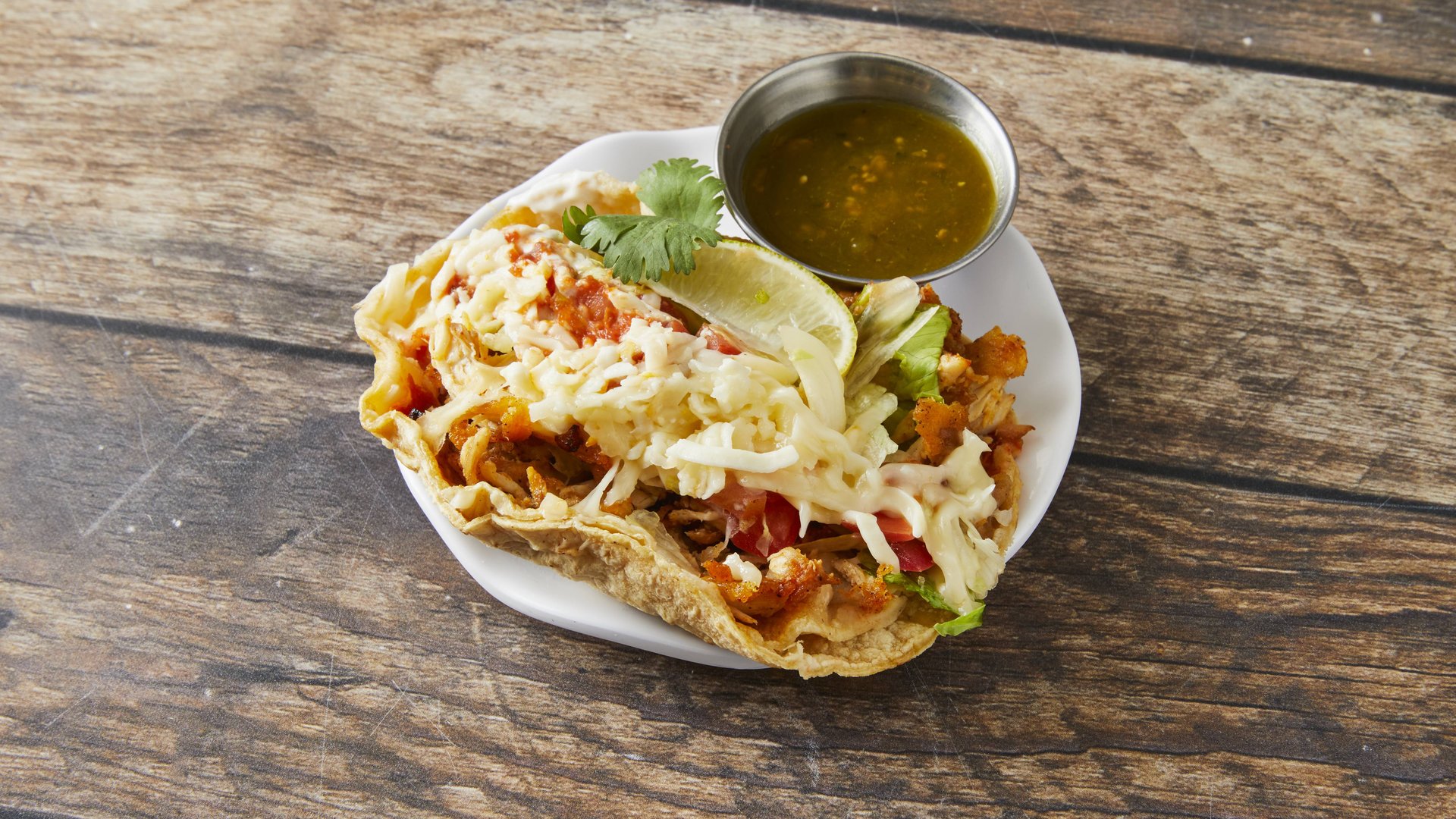 Order Taco (Flour Tortilla) food online from Taco Burrito King store, Chicago on bringmethat.com