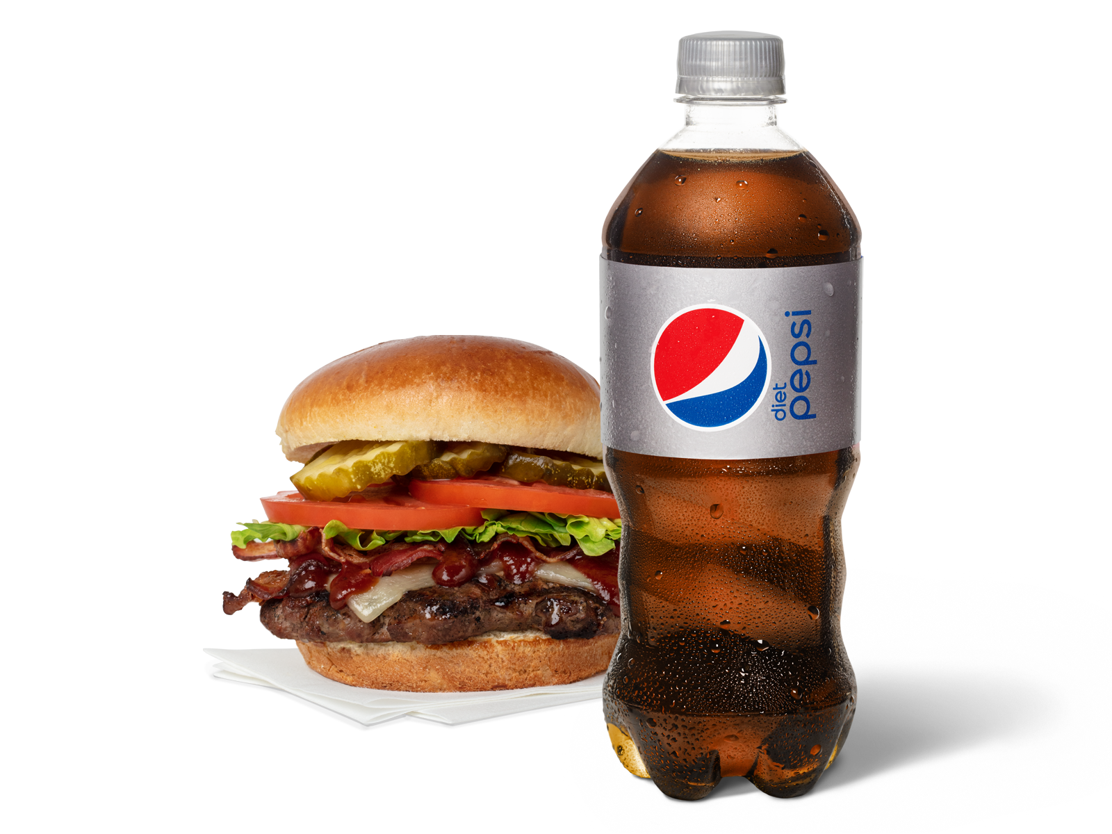 Order Classic Burger  & Diet Pepsi food online from Pep Place store, Yuma on bringmethat.com