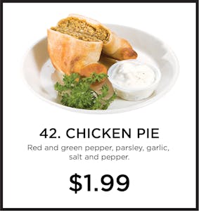 Order 42. Chicken Pie food online from Mystic Grill store, La Mesa on bringmethat.com