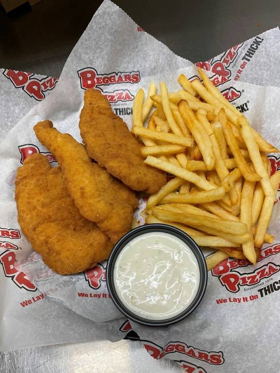Order Chicken Strips (3 pcs) food online from Beggars Pizza store, Maywood on bringmethat.com
