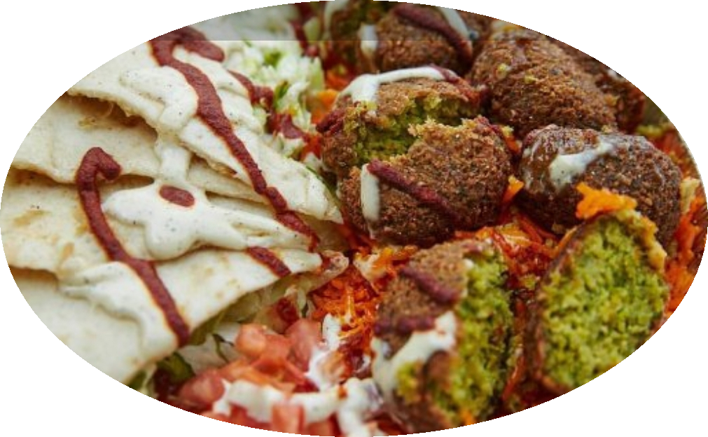 Order Falafel over Rice With Side Salad food online from The Greek Express store, West Chester on bringmethat.com