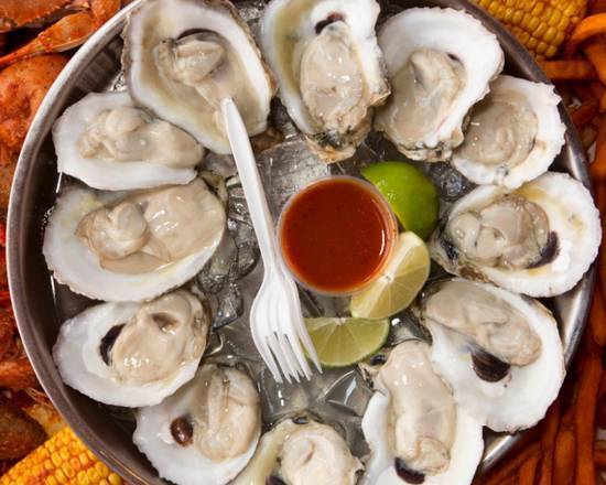 Order 12 Raw Oysters food online from The Boiling Crab store, Washington on bringmethat.com