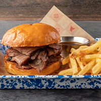 Order Lucille's BBQ BBQ Tri Tip Sandwich food online from Lucille Smokehouse Bbq store, Pasadena on bringmethat.com