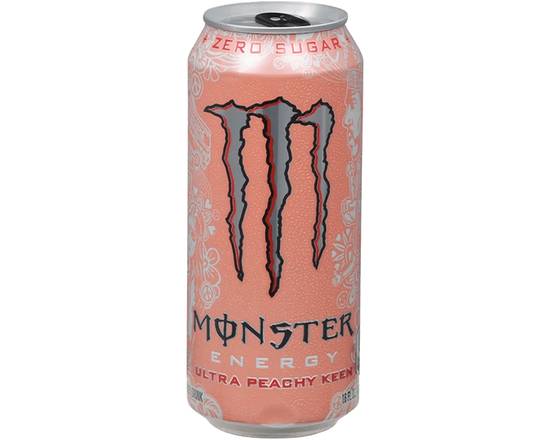 Order Monster Ultra Peachy 16oz food online from Chevron Extramile store, Stockton on bringmethat.com
