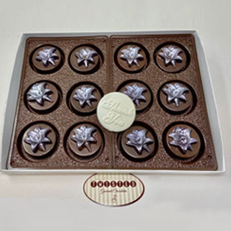 Order Thank You Chocolate Lilly Gift Box food online from Twisted Gourmet Chocolates store, Passaic on bringmethat.com