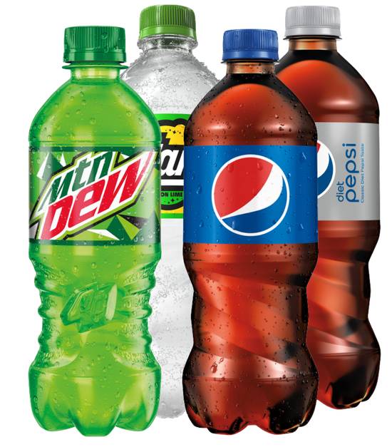 Order 20 oz Bottled Beverage food online from Rocky Rococo - Eau Claire store, Eau Claire on bringmethat.com