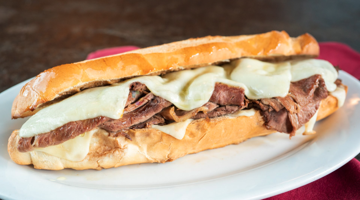 Order Roast Beef and Cheese Sandwich food online from Buono Authentic Pizzeria store, Long Beach on bringmethat.com