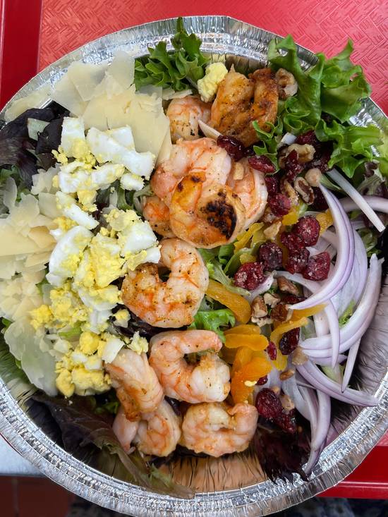 Order Shrimp Chef Salad food online from Forsyth Seafood Market & Cafe store, Winston-Salem on bringmethat.com