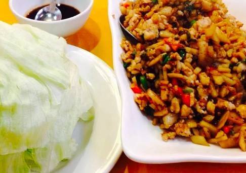 Order Minced Chicken With Lettuce 生菜鸡松 food online from Lotus 8 store, Folsom on bringmethat.com