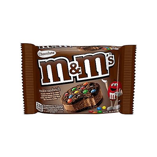 Order M&M's Chocolate Ice Cream Cookie Sandwich (4 OZ) 40705 food online from BevMo! store, Milpitas on bringmethat.com