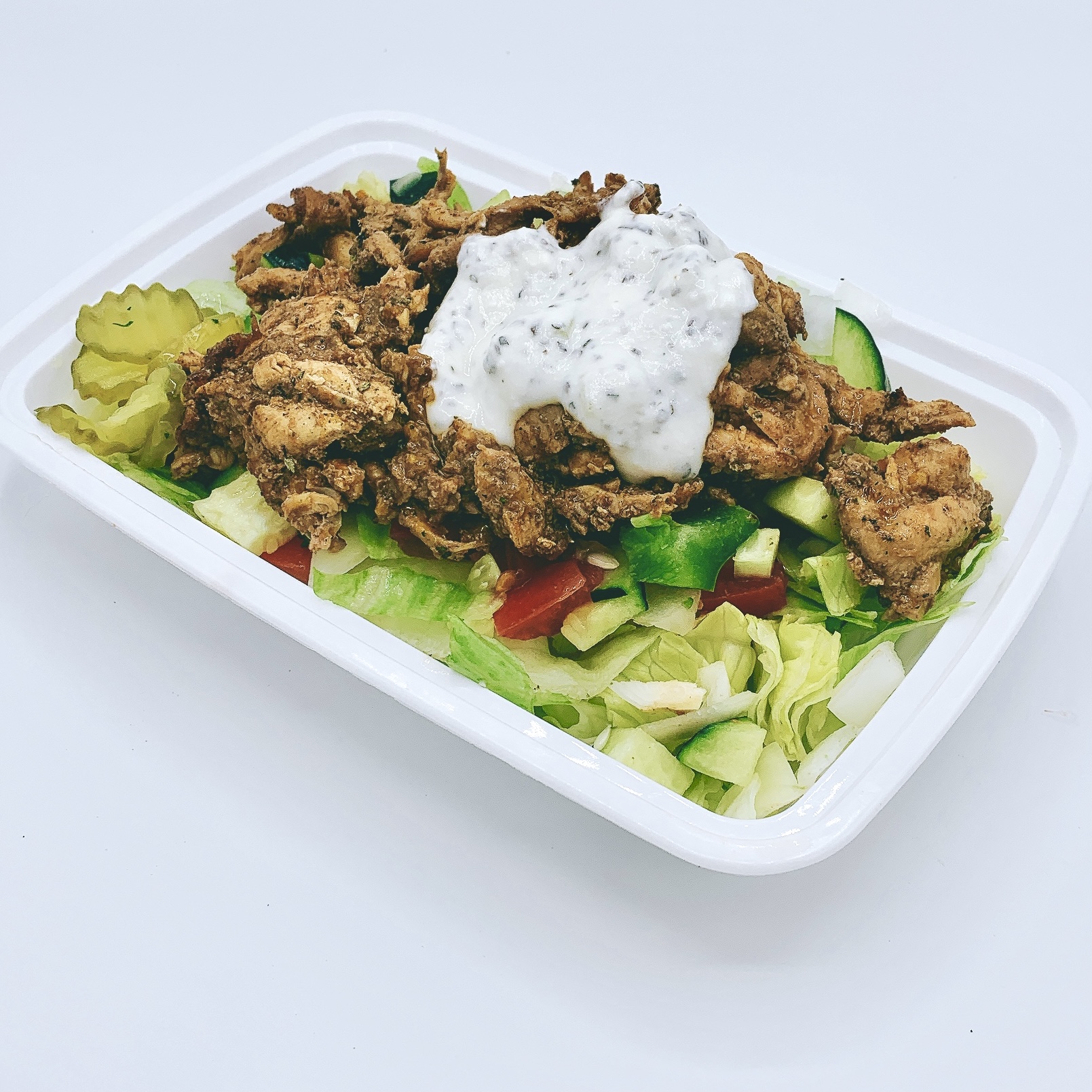 Order Chicken Gyro Over Salad food online from Heroes Meal store, Midland on bringmethat.com
