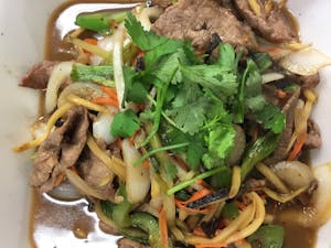 Order E7. Prik-Khing food online from Lemongrass Cafe store, Louisville on bringmethat.com