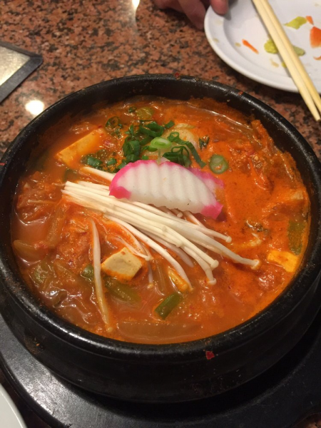 Order K3. Kimchi Soup food online from Blue Ginger Korean BBQ store, Bellevue on bringmethat.com