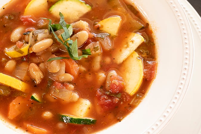 Order Vegan Minestrone - Cup* food online from New York Deli Sandwiches store, Houston on bringmethat.com
