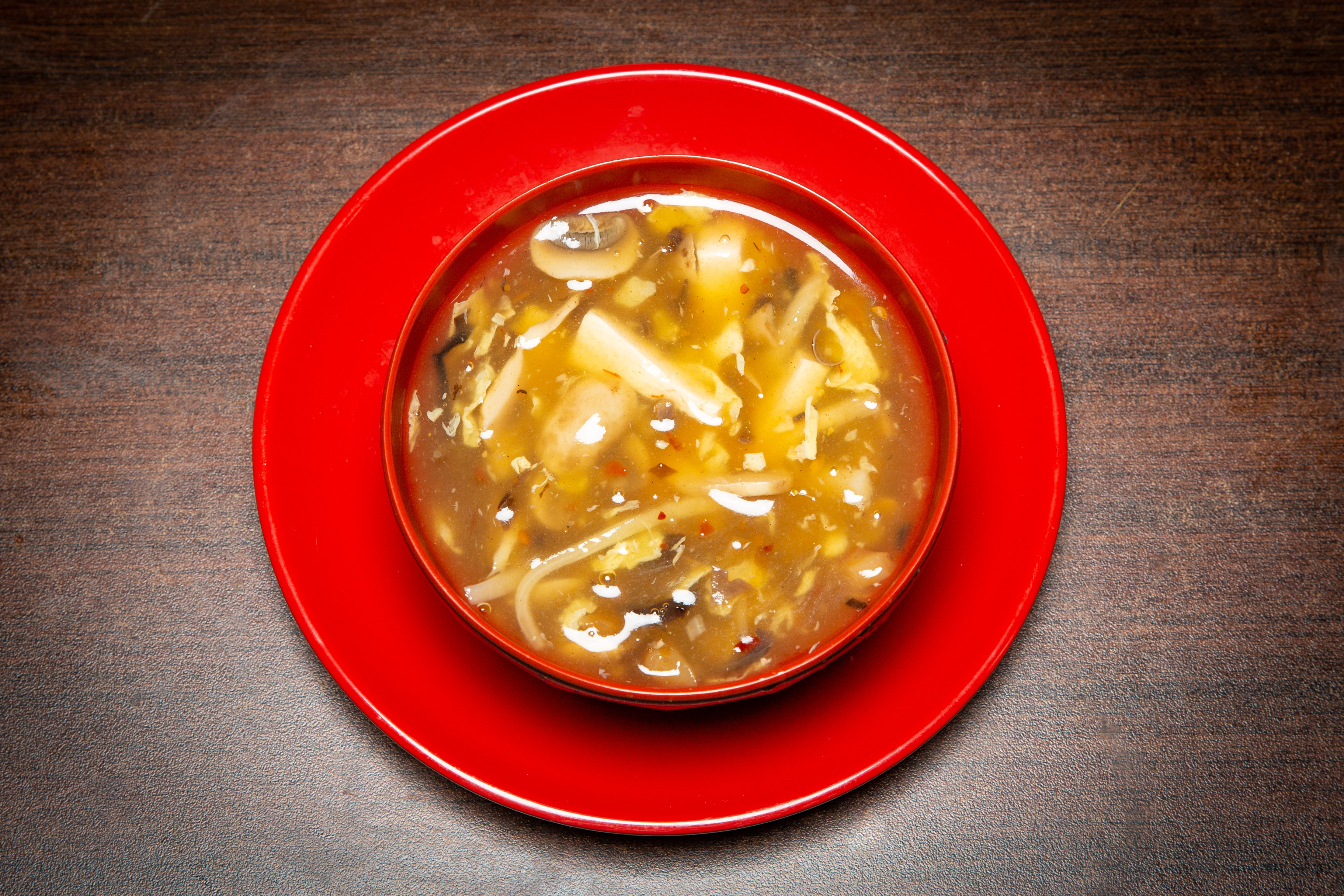 Order 1. Hot and Sour Soup food online from Wei Buffet store, Roselle Park on bringmethat.com