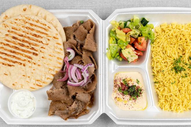 Order Gyro Plate food online from Sahara Restaurant store, Indianapolis on bringmethat.com