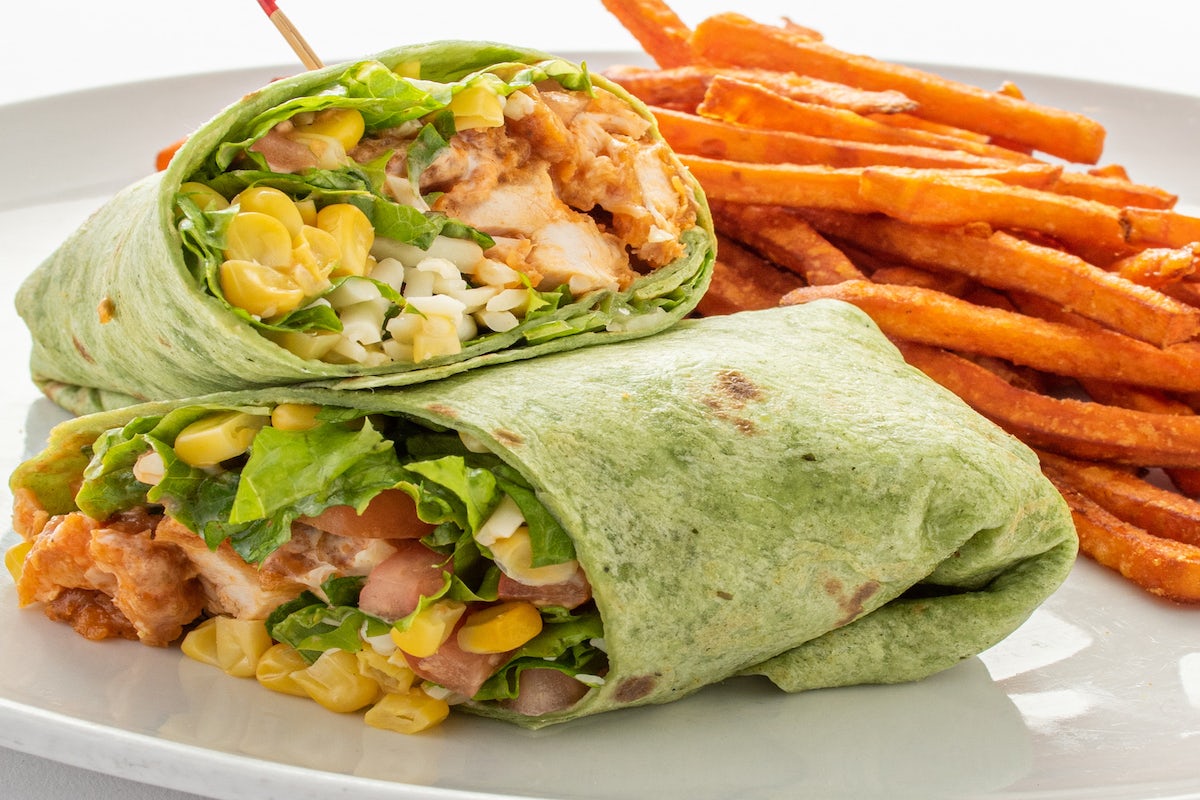 Order Buffalo Chicken Wrap food online from The Broken Yolk Cafe store, Mission Viejo on bringmethat.com