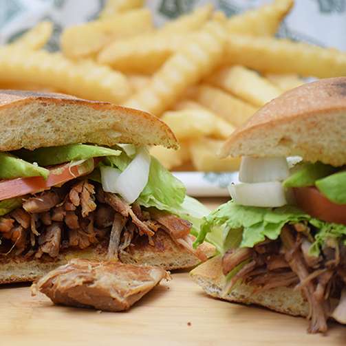 Order Carnitas Torta food online from Federicos Mexican Food store, Glendale on bringmethat.com