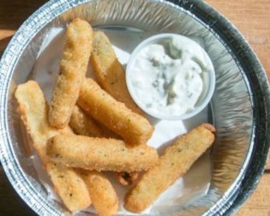 Order Fried Zucchini Stick food online from Pieoneer Pizza Bar store, Virginia Beach on bringmethat.com