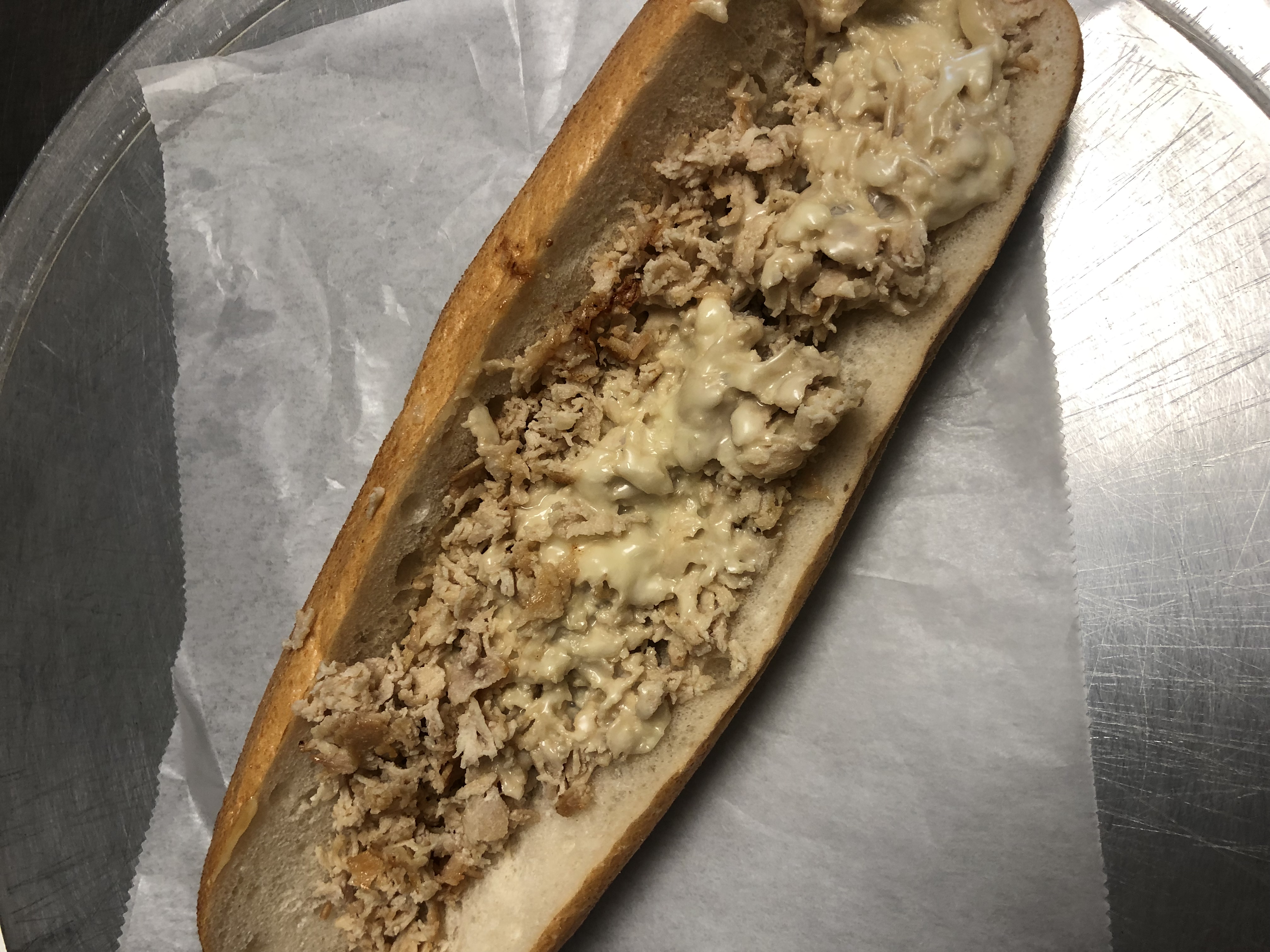 Order Large 12" Chicken Steak Sandwich food online from Tonitos Pizza store, West Chester on bringmethat.com