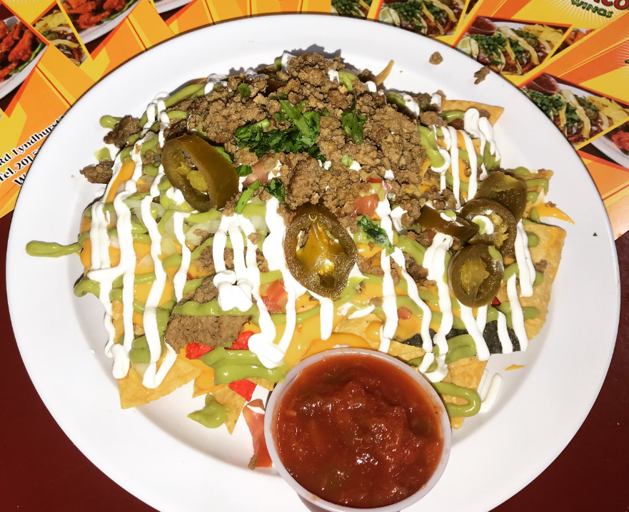 Order Loaded Nachos food online from Tacos And Wings store, Lyndhurst on bringmethat.com
