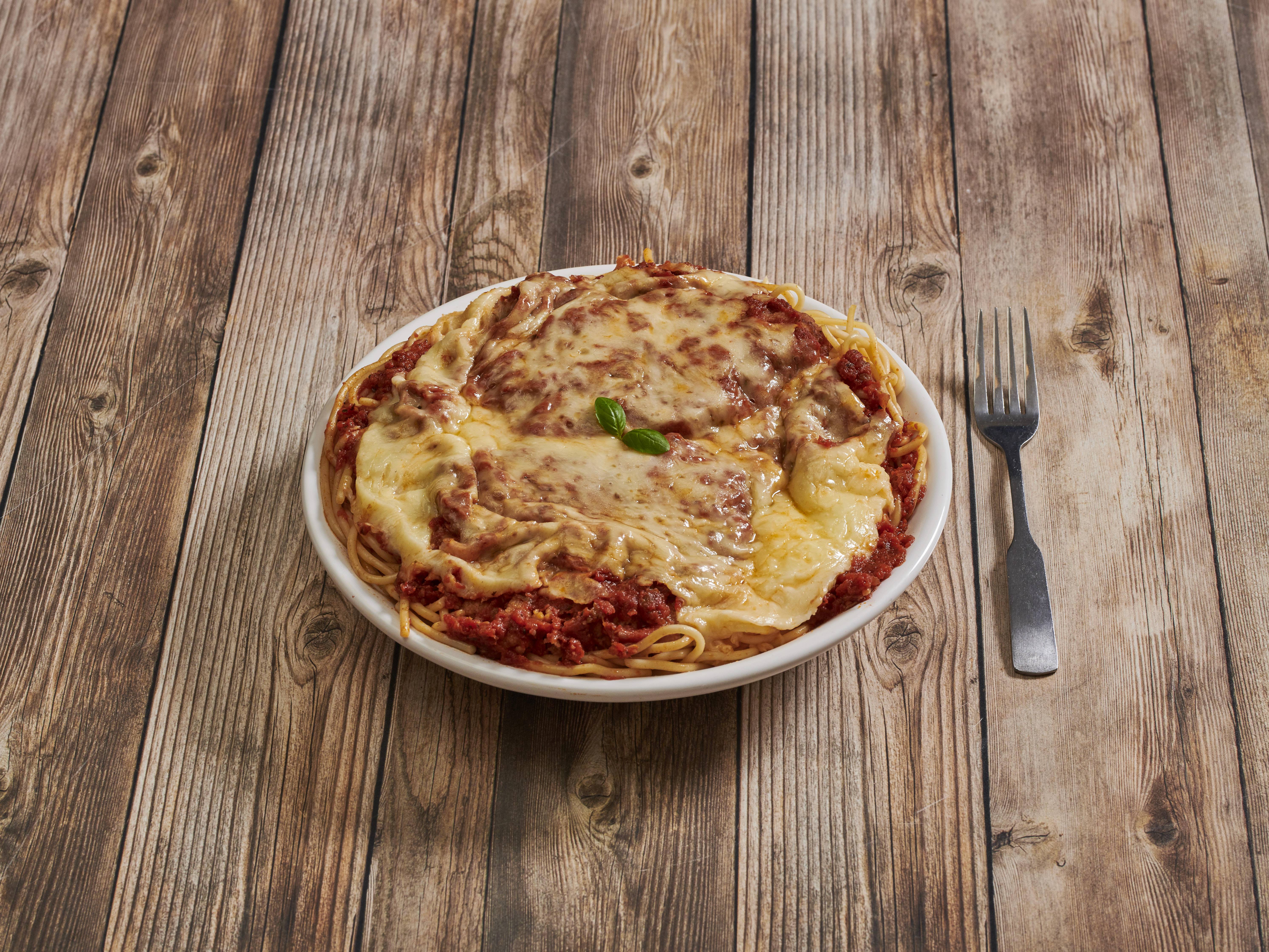 Order Chicken Parmigiana Dinner food online from George Pizza store, Easton on bringmethat.com