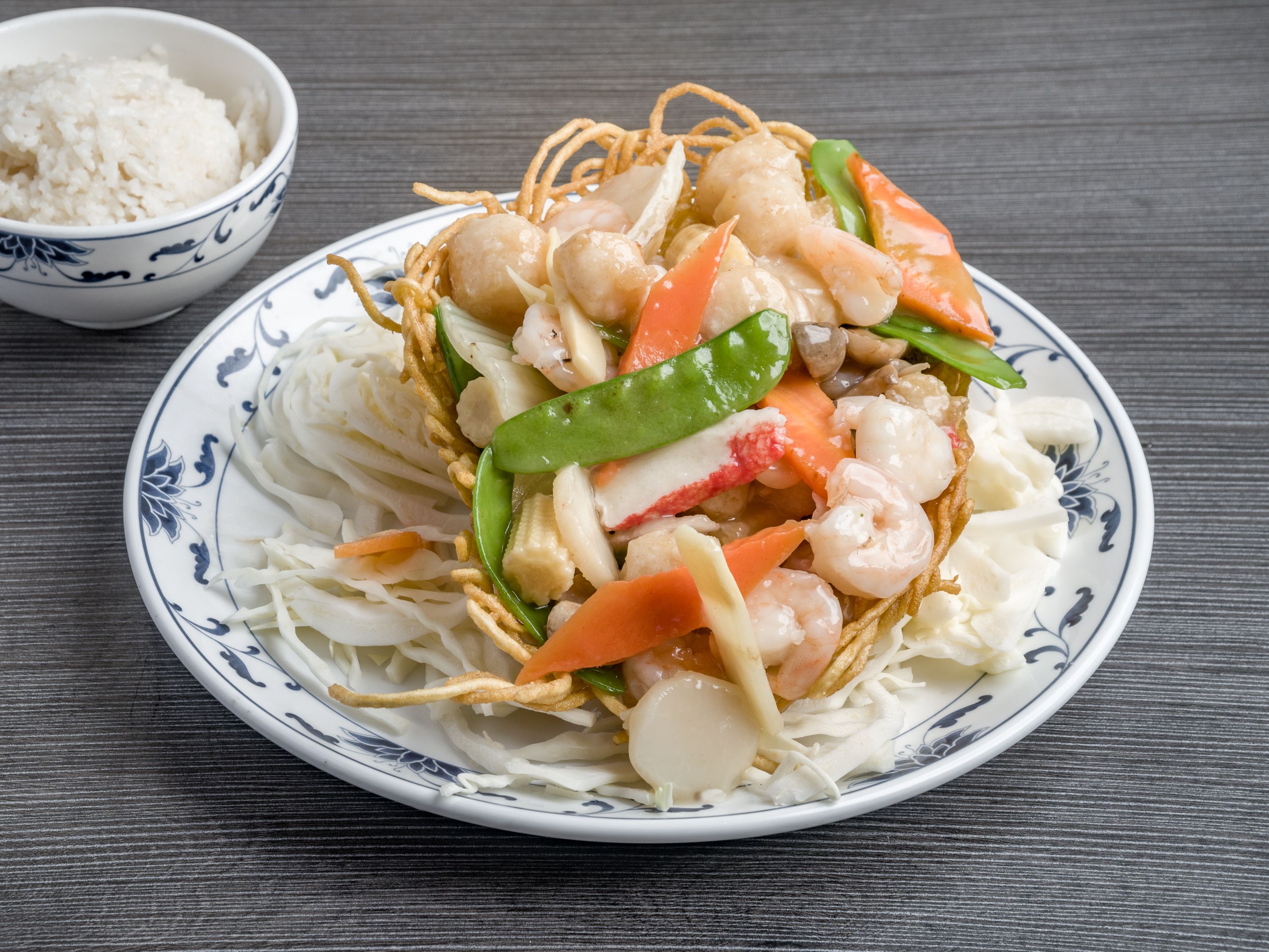 Order Seafood in a Bird's Nest food online from Mark Pi's China Gate store, Zanesville on bringmethat.com