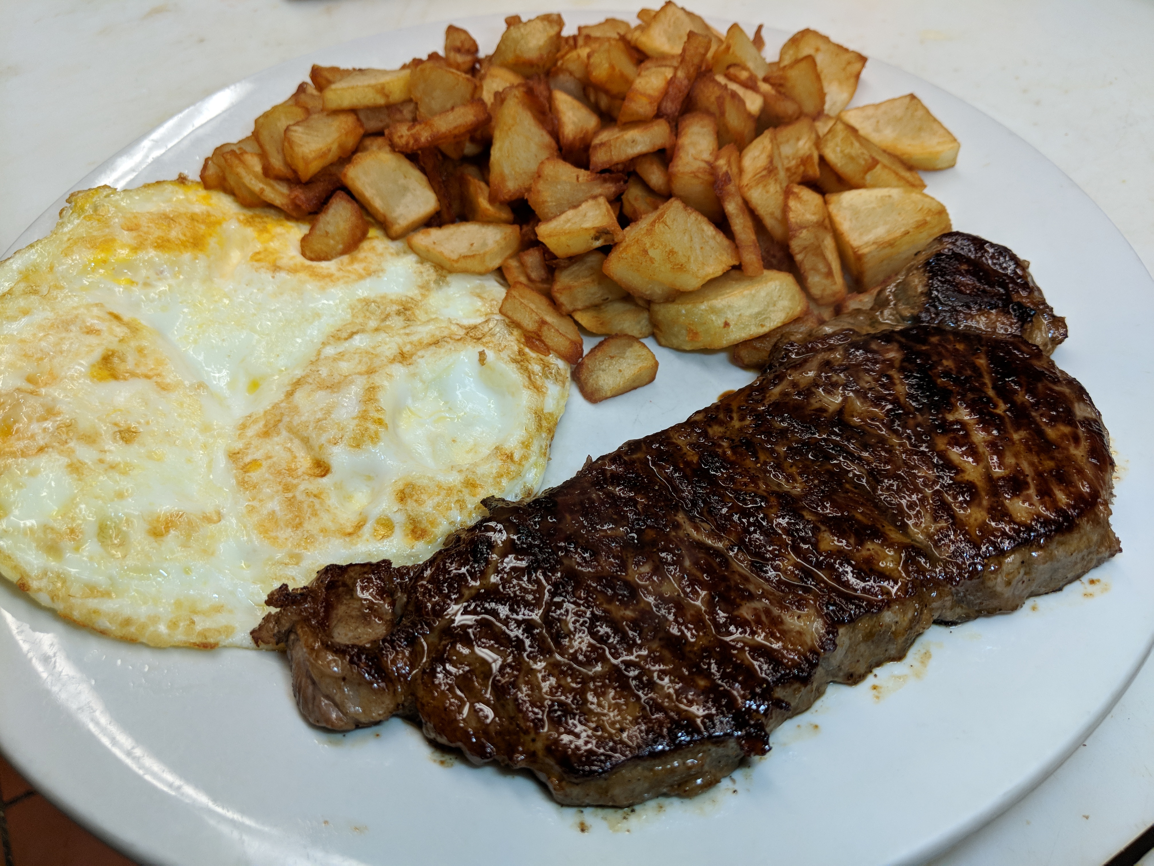Order New York Strip Steak and Eggs food online from Diamonds Family Restaurant store, Decatur on bringmethat.com