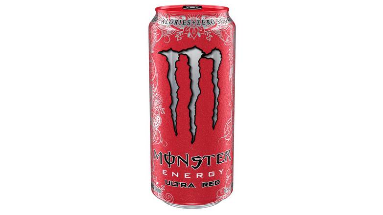 Order Monster Energy Drink Ultra Red Zero Sugar food online from Trumbull Mobil store, Trumbull on bringmethat.com