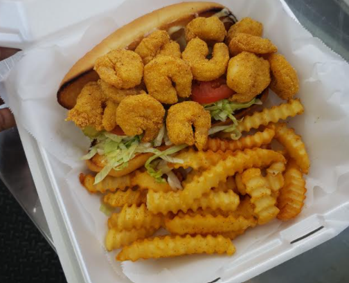 Order Shrimp Poboy Combo food online from Hurryback Catering Llc store, Kyle on bringmethat.com